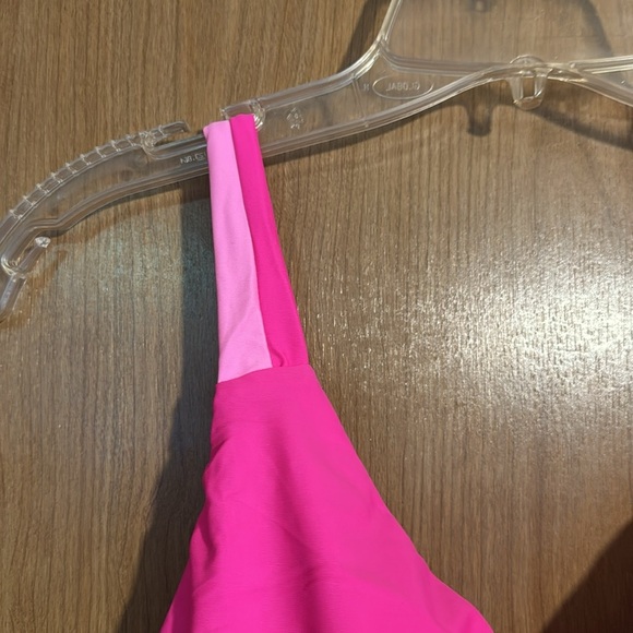 Women 1 Piece Swimsuit Cutout High Waisted BathingSuitVNeckColor Block Size XL - Picture 6 of 9